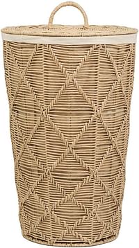 Homesmiths Large Round Paper Rope Hamper Natural L40 x W40 x H62 cm