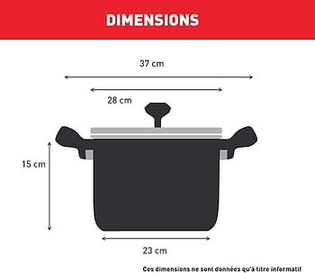 Tefal Intuition XL Large Cooking Pot Stainless Steel 26 cm/6.5 L, Induction, Premium 18/10 Stainless Steel, Size XL, Sturdy Handles, Glass Lid B8646304