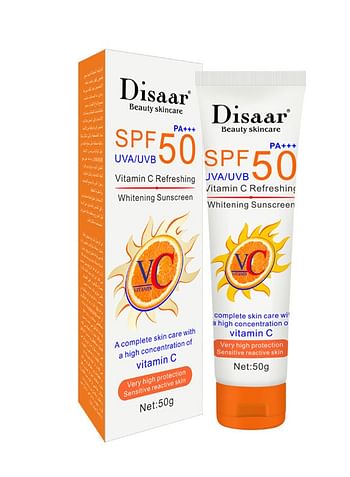 Disaar Vitamin C Refreshing SPF 50 PA+++Sunscreen - 50grams