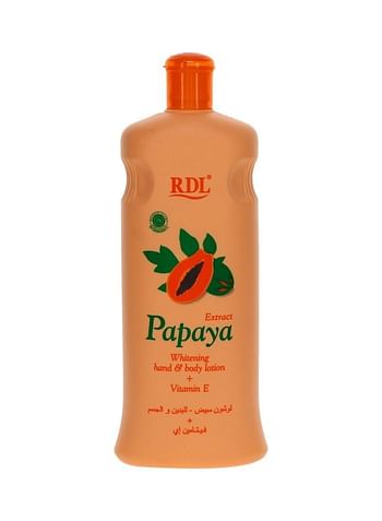 RDL Pack Of 3 Papaya Extract Whitening Hand And Body Lotion - 600ml