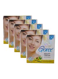 Goree Pack of 5 Beauty Cream With Lycopene White 150grams