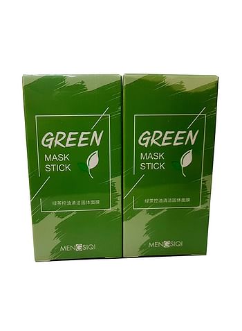 Mengsiqi-2 Piece Green Tea Purifying Clay Mask Stick 40grams