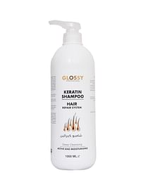 Glossy Keratin Shampoo Hair Repair System - 1000ml