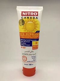 NITRO CANADA Face Sunblock Whitening Cream - 100ml
