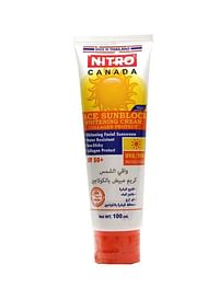 NITRO CANADA Face Sunblock Whitening Cream - 100ML
