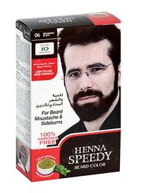 Henna Speedy=Professional Beard Colour Cream Tube Brownish Black 40g