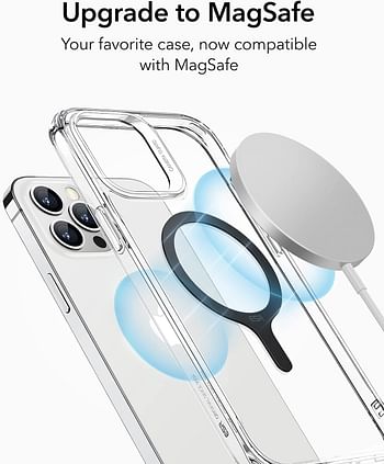 ESR Magnetic Ring 360, Compatible with MagSafe Sticker, Universal Magnetic transition Kit for iPhone 15/14/13/12/11/X Series, Galaxy S23/S22/S21/20 and More, 2 Pack, MagSafe Accessories, Black