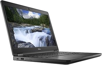 Dell Latitude 5490 Laptop Core i5 8th Generation 1.70Ghz, 16GB RAM 256GB SSD, 14-Inch Display, Intel UHD graphics 620, Windows10, English / Arabic - Keyboard, Black