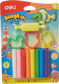 Deli Ed75021 Plasticine Easy To Mould Dough with 3 different patterns