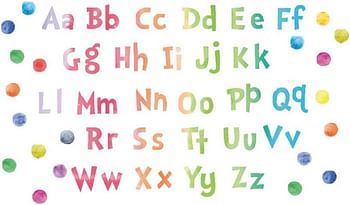 يافانكي ملصقات حائط تعليمية قابلة للتقشير واللصق بتصميم حروف ابجدية تعليمية للصف الدراسي لتزيين غرفة لعب الاطفال وغرفة النوم (ABCabc)