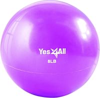 Yes4All Toning Ball, Soft Weighted Medicine Balls for Exercise and Pilates, Yoga, and Fitness, Perfect for Balance, Flexibility, available 1kgs to 5kgs with Multi Colors Available