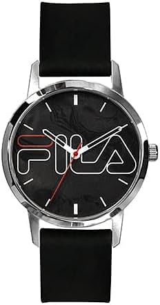 Fila Unisex Analog Casual Black Silicon Watch 38-318-003, Black -41mm