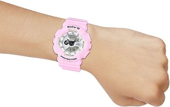 Casio Baby-G Womens Quartz Watch, Analog-Digital Display and Resin Strap BA-110BE-4ADR -43.4mm