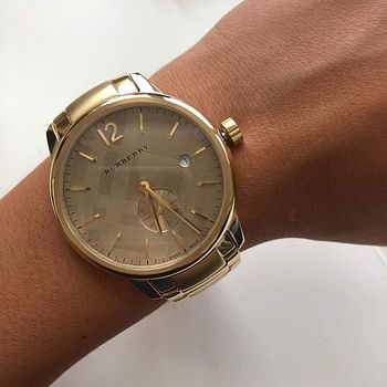 Burberry Swiss Gold Date Dial 40mm Men Wrist Watch The Classic BU10006