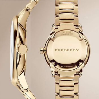 Burberry Swiss Gold Date Dial 40mm Men Wrist Watch The Classic BU10006