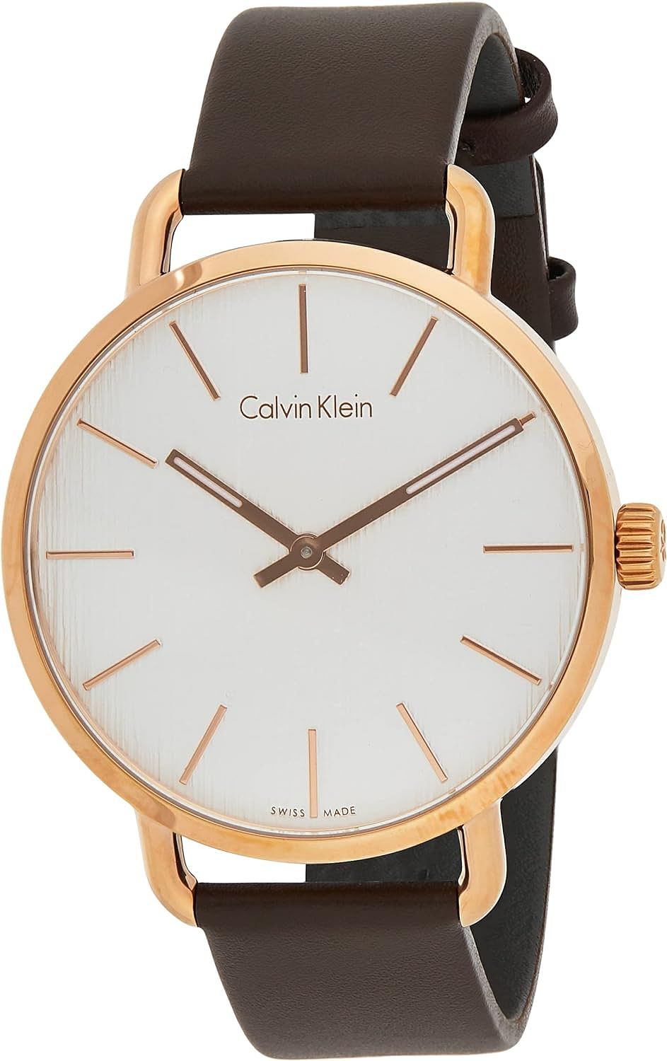 Calvin Klein Women's Analogue Quartz Watch with Leather Strap