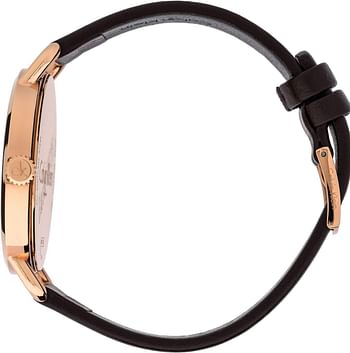 Calvin Klein Women's Analogue Quartz Watch with Leather Strap