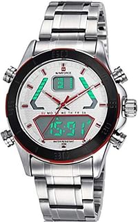 Naviforce Watch for Men Stainless Steel Band, Quartz, NF9022 - 43 MM