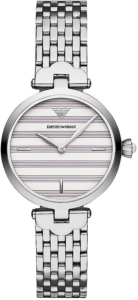 Emporio Armani Womens Analogue Quartz Watch with Stainless Steel Strap AR11195
