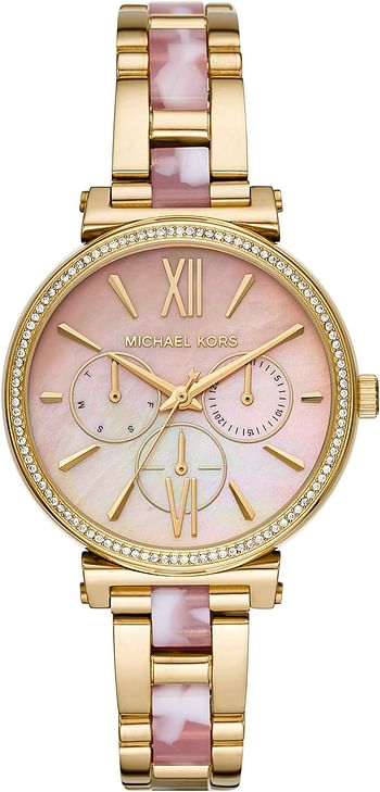 Michael Kors Womens Analogue Quartz Watch with Stainless Steel Strap MK4344