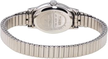Timex Classic Womens Stainless steel expansion band watch - T21902PF, White/Silver, Strap