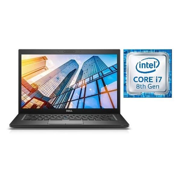 Dell Latitude 7490 14" -  Intel Core i7-8650U-8th Gen - 8GB RAM -  256GB - SSD UHD Graphics 620 - Win10 - Pro English Keyboard - Black