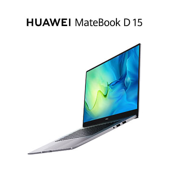 HUAWEI MateBook D15 2021 11th Gen Intel Core i5 Laptop - 15.6 inch, 1080P Eye Comfort FullView Ultrabook, Wi-Fi 6, 8GB memory, 512GB SSD, Windows 10 Home, FREE Upgrade to Windows 11, Space Grey