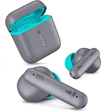 BoAt Airdopes 141 Bluetooth Truly Wireless in Ear Buds with/ 42H Playtime Low Latency Mode for Gaming ENx Tech IWP IPX4 Water Resistance Smooth Touch Controls - Cyan Cider