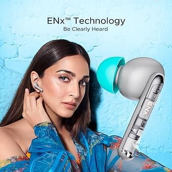 BoAt Airdopes 141 Bluetooth Truly Wireless in Ear Buds with/ 42H Playtime Low Latency Mode for Gaming ENx Tech IWP IPX4 Water Resistance Smooth Touch Controls - Cyan Cider