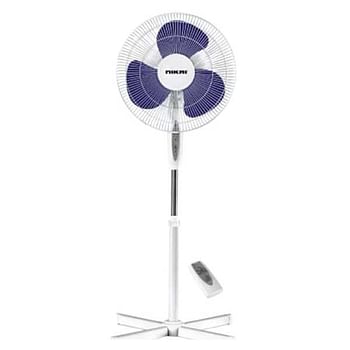 Nikai 16 Inch 45W Pedestal Fan, 3 Blades with Cross Base Stand NPF2616