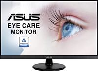 ASUS VA27DQ Eye Care Monitor – 27 inch, FHD (Full HD 1920 x 1080), IPS, Frameless, 75Hz, Adaptive-Sync/FreeSync, DisplayPort, HDMI, Eye Care, Low Blue Light, Free, Wall Mountable
