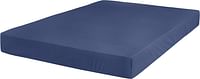 AmaznBasics 300TCCPOSMBXTA 300 Thread Count Ultra-Soft Cotton Fitted Bed Sheet, Breathable, Easy to Wash, Cotton, Twin XL, Midnight Blue, W 2.0 x H 11.0 x L 9.0 inch