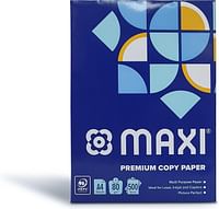 MAXI PHOTO COPY PAPER A4 80GSM 500 SHEET, A4 PAPER, 80GA4