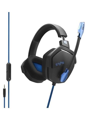 Energy Sistem Gaming Headset ESG 3 Thunder, Deep Bass, Cloth Ear Pads, Crystal Clear Sound, Blue