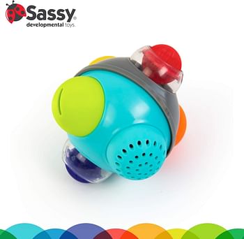 Sassy Rain Shower Bath Ball Stem Toy 6+ Months, Multicoloure