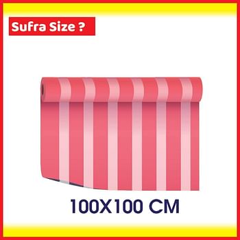 Prider Anti Bacterial, Hdpe Sufra Roll, Disposable Table Cover 240 Sheets, 12 Rolls X 20 Sheets, 100 100 cm Length X Width