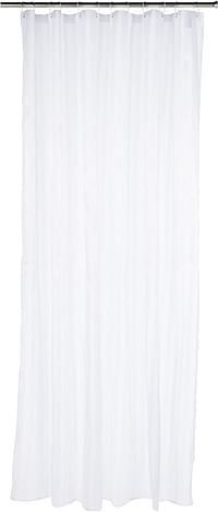 Home Pro Polyester Shower Curtain, 180x200 cm Size, White