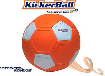 Kickerball - Bend, Curve and Swerve Soccer Ball, Orange, 20.5, Cobi