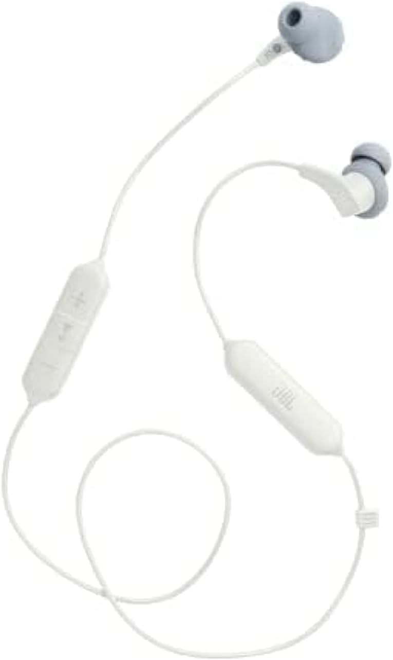 JBL Endurance Run 2 Waterproof Wired Sports In-Ear Headphones Fliphook Desigh Flexsoft Technology IPX5 Sweatproof Hands-Free Calls Magnetic Buds JBLENDURRUN2WHT - White