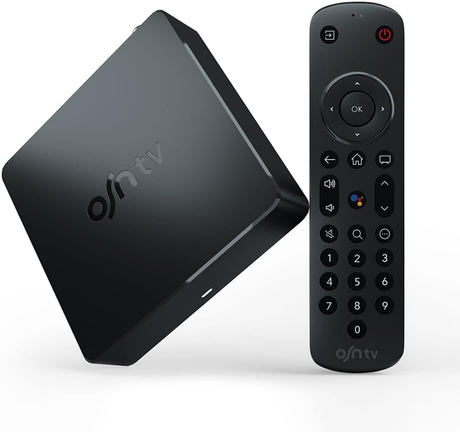 OSNtv 4K Streaming TV Box With 3 Months Subscription, Voice Remote Control, Wi-Fi and Ethernet, Powered by Android 11.0 - Black
