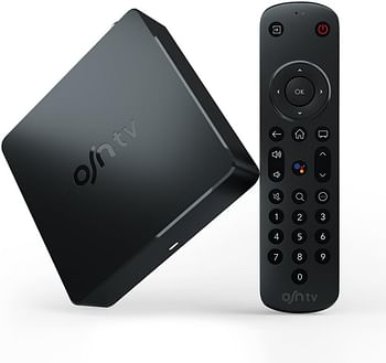 OSNtv 4K Streaming TV Box With 6 Months Subscription, Voice Remote Control, Wi-Fi and Ethernet, Powered by Android 11.0 - Black