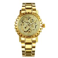 Elanova Gold stainless steel automatic mechanical watch for men