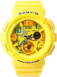 ساعة كاسيو بيبي جي كاجوال للنساء BGA-190-9BDR - اصفر