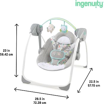 Ingenuity Comfort 2 Go Portable Swing - Style Fanciful Forest