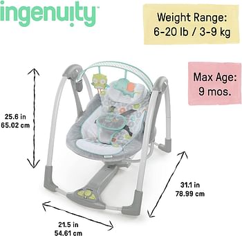 Ingenuity-23-Swing 'N Go Portable Swing™ - Hugs & Hoots™