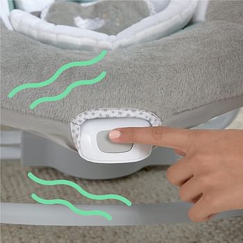 Ingenuity Dreamcomfort™ Inlighten Cradling Swing - Braden™, Pack Of 1 - Gray - 0 - 6 months - Safety Belt & Removable Baby Toys Swing for Baby