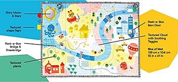 Baby Einstein Sea & City Sensory Playscape™ Plush Activity Mat, Pack Of 1