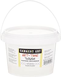 Sargent Art 1-Pound Art-Time Dough, White, Non-Toxic, Very Malleable, Adaptable, Easy Storage, Reusable