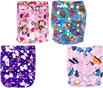 Star Babies REUsable Swimming Diaper Pack Of 4, Pack Of 1, One Size