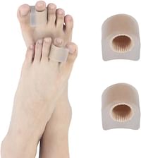 2Pcs medium Toe Spacers Separator, Gel Toe Spacers Bunion Corrector ，Breathable Fabric Bunion Corrector, Gel Bunion Corrector for Overlapping Toe and Bunion Pain Relief